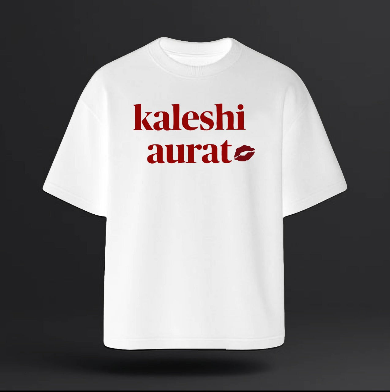 Drop-shoulder T-shirt