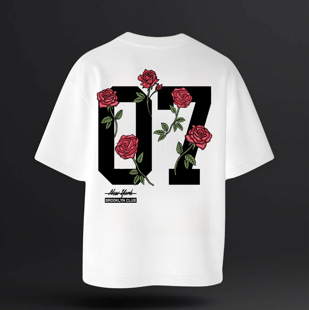 Drop-shoulder T-shirt